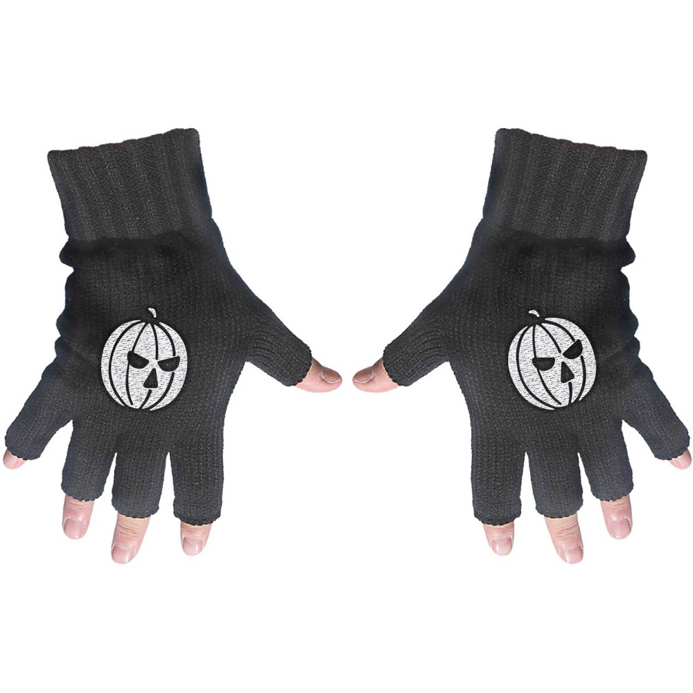 Helloween - Pumpkin Vingerloze handschoenen - Zwart